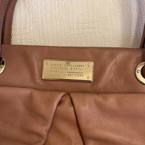 MARC JACOBS -leather satchel in clay- EUC - Picture 8 of 17